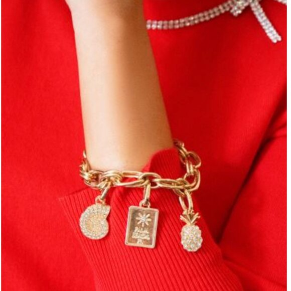 NWT Lilly Pulitzer Charm Bracelet - Picture 2 of 10
